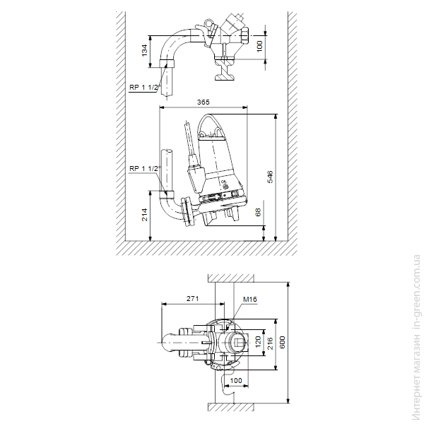 Каналізаційний насос GRUNDFOS SEG.40.15.2.50B (96075909)