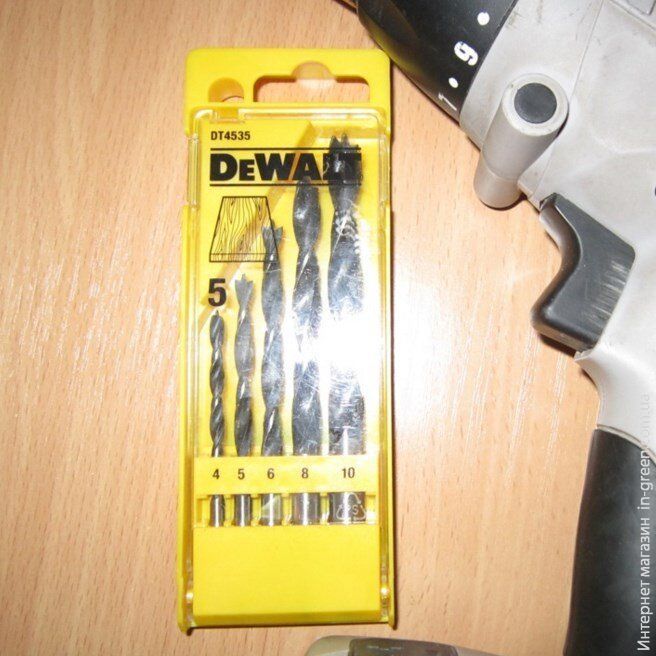 Набор сверл по дереву DEWALT DT4535
