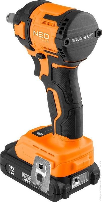 Гайковерт ударний Neo Tools Energy+ 18В 04-613 (без АКБ та ЗП)