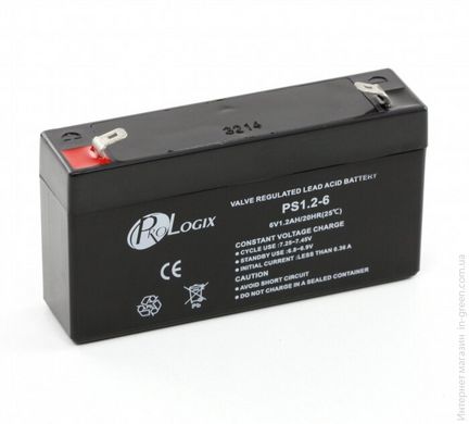 Акумуляторна батарея ProLogix 6V 1.2AH (PS1.2-6)