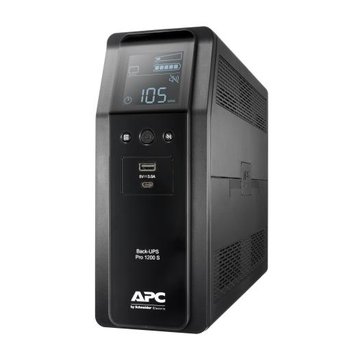 Джерело безперебійного живлення APC Back UPS Pro BR 1200VA, Sinewave,8 Outlets, AVR, LCD interface (BR1200SI)