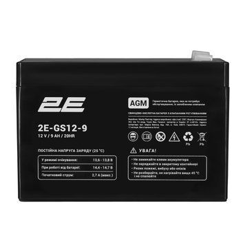 Акумуляторна батарея 2E GS 12V 9Ah AGM (2E-GS12-9)