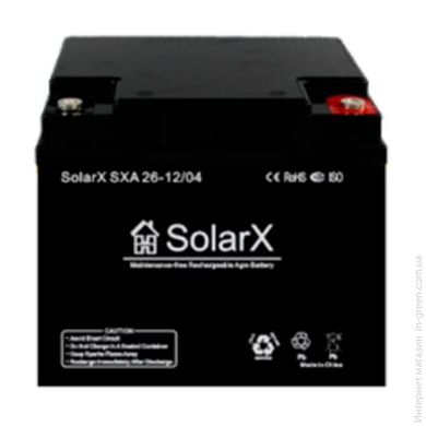 Аккумулятор SOLARX SXA 26-12