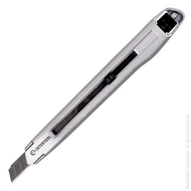 Нож металлический, усиленный 9 мм INTERTOOL HT-0509
