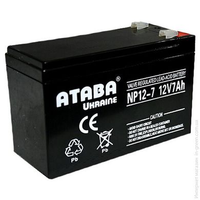 Аккумулятор ATABA UKRAINE 12-7.2