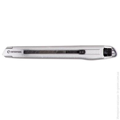 Нож металлический, усиленный 9 мм INTERTOOL HT-0509