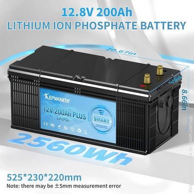 Аккумулятор Kepworth LiFePO4 12V/200AH (2560W*h) Bluetooth