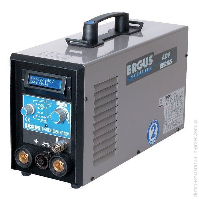 Інверторний зварювальний апарат ERGUS Digitig 170/50 HF ADV G-P