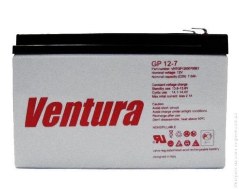 Аккумуляторная батарея VENTURA GP 12V 7Ah (151 * 65 * 100мм), Q8