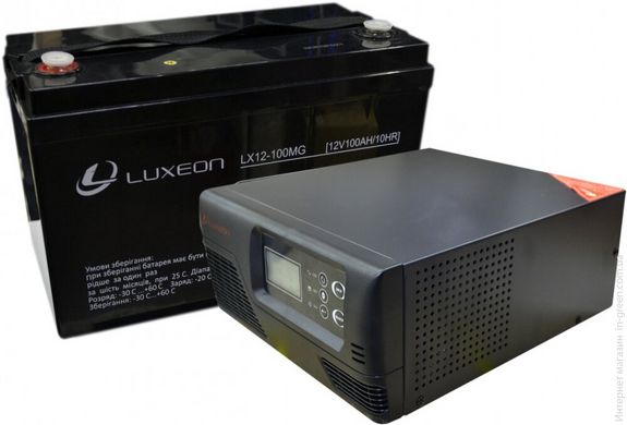 Джерело безперебійного живлення ( ДБЖ ) LUXEON UPS-500ZR