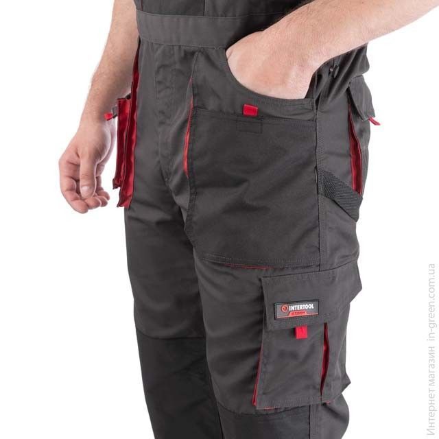 Напівкомбінезон робочий XL INTERTOOL SP-3024