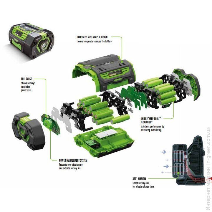 Акумуляторна батарея EGO BA2240E 56 В 4 А (80688)