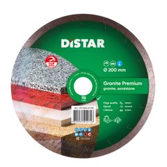 Distar Круг алмазный отрезной 1A1R 200x1,7x10x25,4 Granite Premium (11320061015)