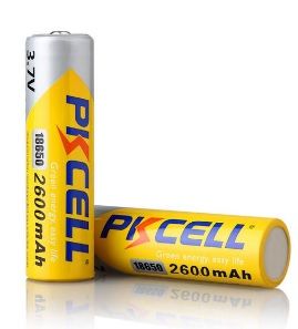 Аккумулятор 18650 PKCELL 3.7V 18650 2600mAh Li-ion rechargeable batery 1 шт в блистере, цена за блистер, Q20