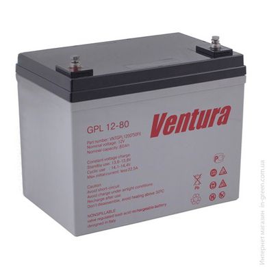Аккумуляторная батарея VENTURA GPL 12V 80Ah (260 * 169 * 229мм) VNTGPL1200750F6