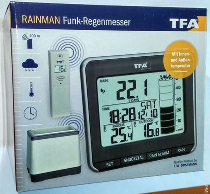 Измеритель осадков цифровой TFA "RAINMAN" (47300401)
