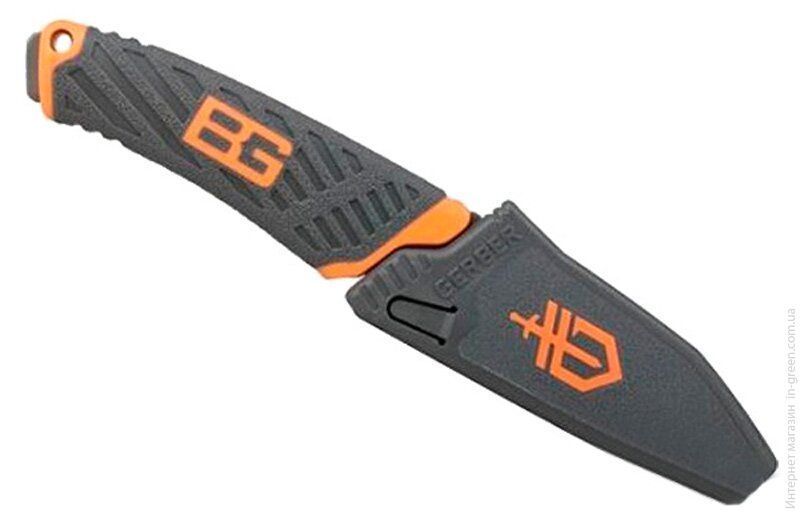 Туристический нож Gerber Bear Grylls Compact Fixed Blade + ліхтар + пончо