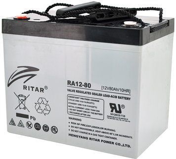 Аккумуляторная батарея AGM RITAR RA12-80 12V 80Ah