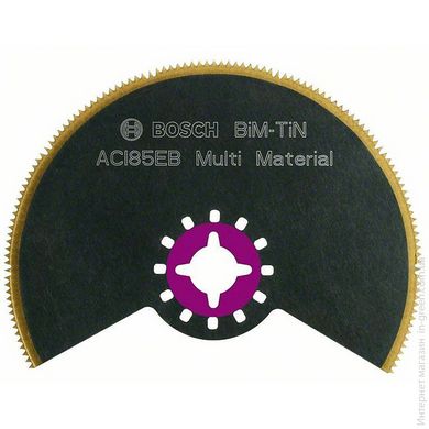 BIM-TIN сегментований пильний диск BOSCH, MULTI MATERIAL ( 2608661758 )