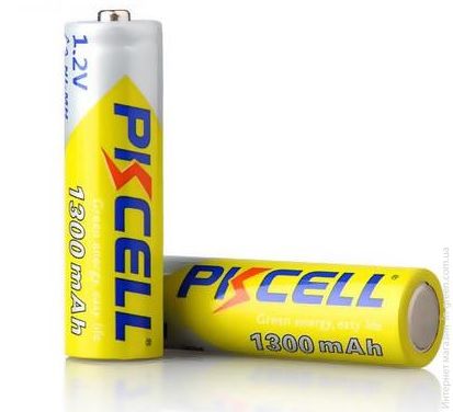 Акумулятор PKCELL 1.2V AA 1300mAh NiMH Rechargeable Battery, 2 штуки у блістері ціна за блістер, Q
