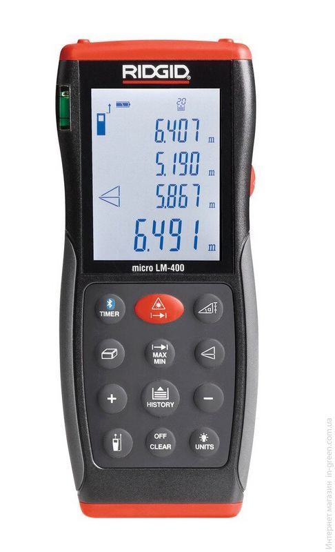 Профессиональный лазерный дальномер RIDGID micro LM-400