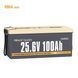 Акумуляторна батарея Power Queen LiFePO4 24V 100Ah Фото 2 з 12