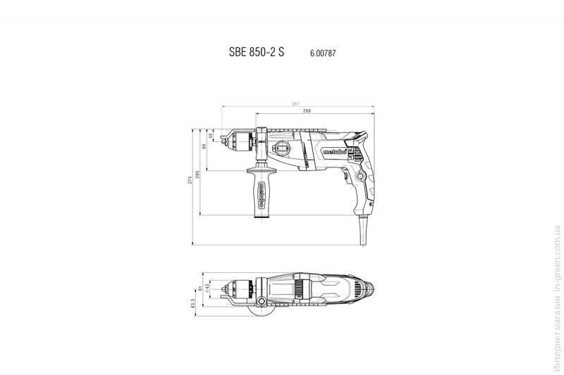Дриль METABO SBE 850-2 S