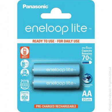 Аккумулятор Panasonic Eneloop Lite AA 950 2BP mAh NI-MH