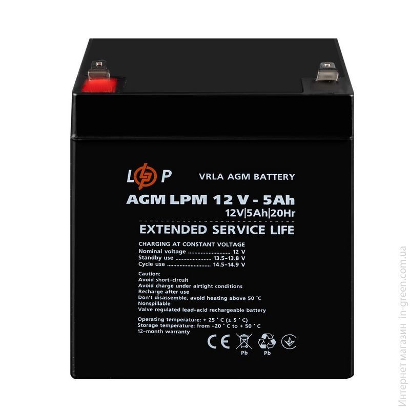 Аккумулятор AGM LPM 12V - 5 Ah