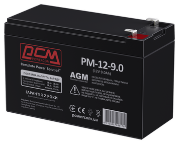 Акумулятор Powercom AGM PM-12-9 (12V 9Ah)