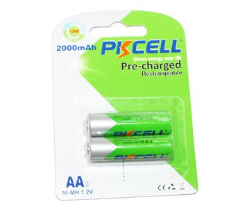 Аккумулятор PKCELL 1.2V AA 2000mAh NiMH Already Charged, 2 штуки в блистере цена за блистер, Q25