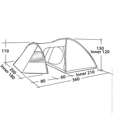 Намет EASY CAMP Eclipse 300 Rustic Green (120386)