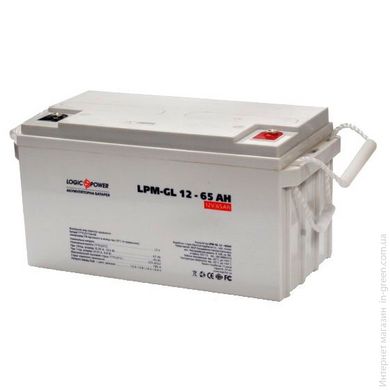 Гелевий акумулятор LOGICPOWER LPM-GL 12-65 AH
