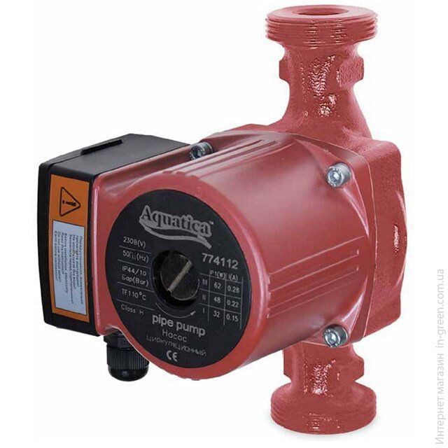 Насос циркуляційний 65Вт Hmax 4м Qmax 63л / хв O 180мм + гайки 774114