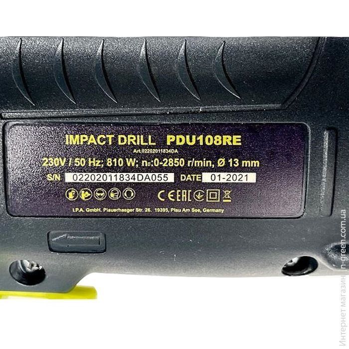Дрель ударная TITAN PDU108SRE