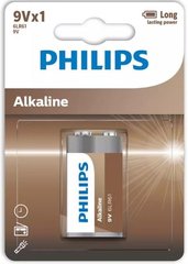 Батарейка Philips Entry Alkaline лужна 6LR61(6LF22, MN1604, MX1604, Крона) блістер