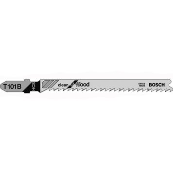 5 лобзиковых пилок BOSCH T 101 AО, HCS (2608630031)