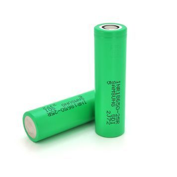 Аккумулятор Li-Ion Samsung INR18650-25R, 2500mAh, 20A, 4.2/3.6/2.5V, GREEN, 2 шт в упаковке, цена за 1 шт
