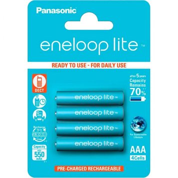 Акумулятор Panasonic Eneloop Lite AAA 550 4BP mAH NI-MH