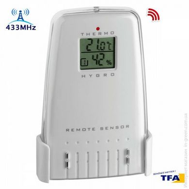 Датчик термо/гігро дисплей 433 МГц TFA (303162S2)