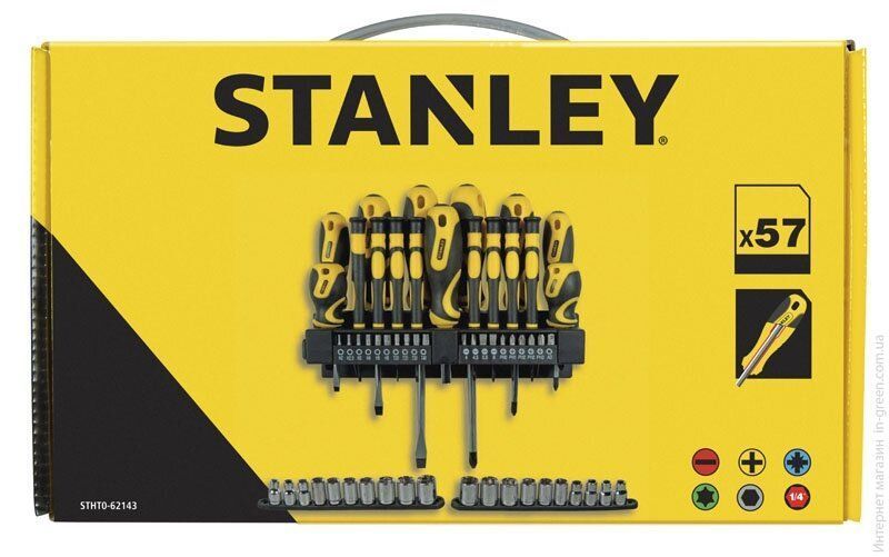 Набір викруток STANLEY 57 предметів STHT0-62143