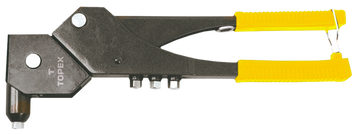 Заклепочник TOPEX для заклепок алюмінієвих 2.4, 3.2, 4.0, 4.8 мм, декілька положень (43E713)