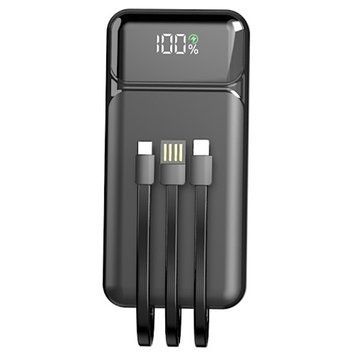 Портативное зарядное устройство (повербанк) Aspor A316 Fast Charge 20000 mAh (USB-C/USB/Type-C/Lightning/22.5W) черный