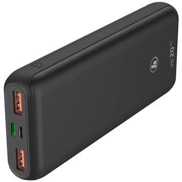 Портативное зарядное устройство Power Bank Hama PD 20HD 20000 mAh Grey