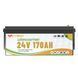 Акумулятор FLYFOREE LiFePO4 24V/170AH (4352W*h) Bluetooth Фото 2 з 17