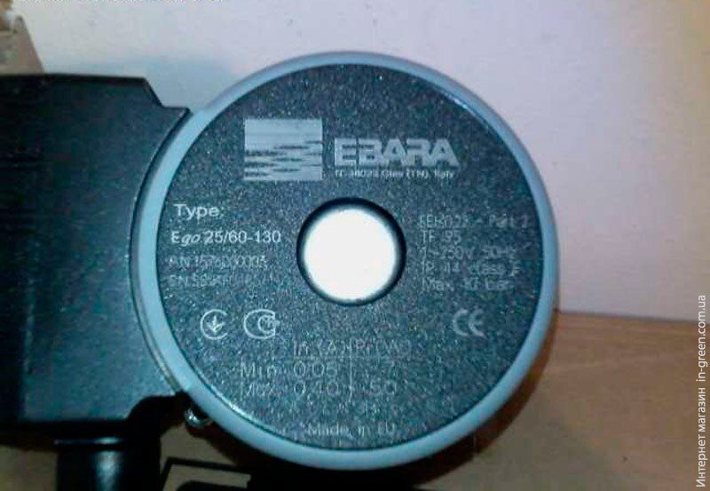 Циркуляционный насос EBARA EGO 25/40-180 (30.1.1576000005)