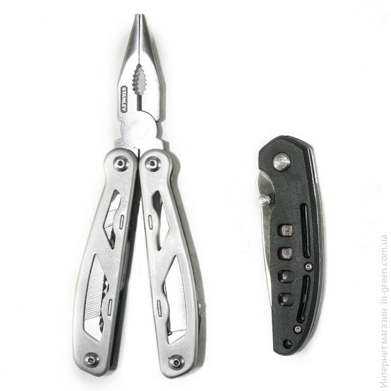 Плоскогубцы Stanley Multi-Tool + складной карманный нож STHT0-71028