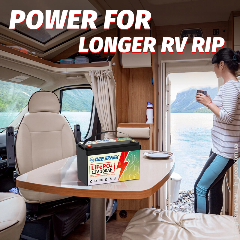 Аккумулятор DEE SPAEK LiFePO4 12V 100Ah Bluetooth (1280Wh) (BMS 100A)