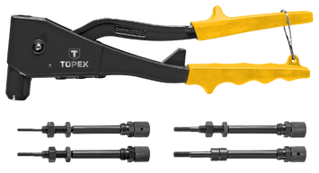 Заклепочник TOPEX для резьбовых заклепок M3, M4, M5, M6 (43E110)