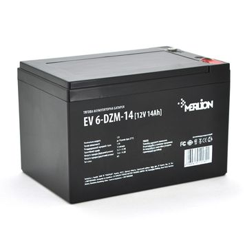 Тяговая аккумуляторная батарея Merlion EV 6-DZM-14, 12V 14Ah M, Q4